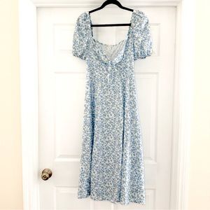 NEW CIDER DITSY FLORAL MIDI DRESS